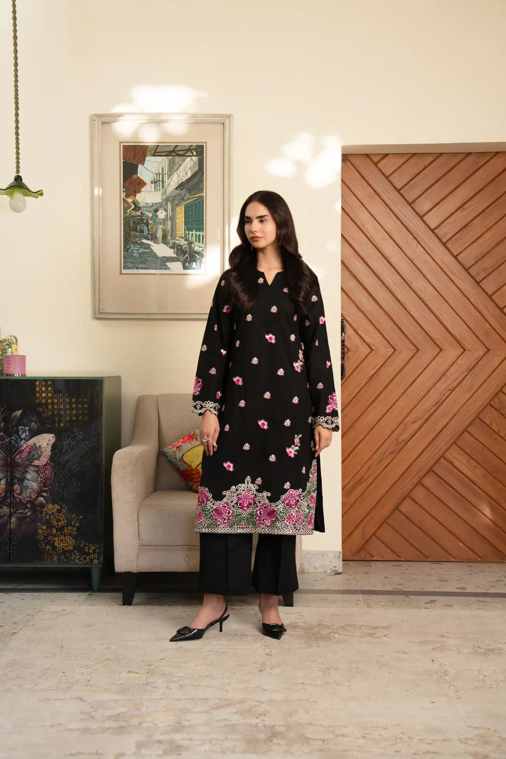 2 PIECE CAMBRIC SUIT